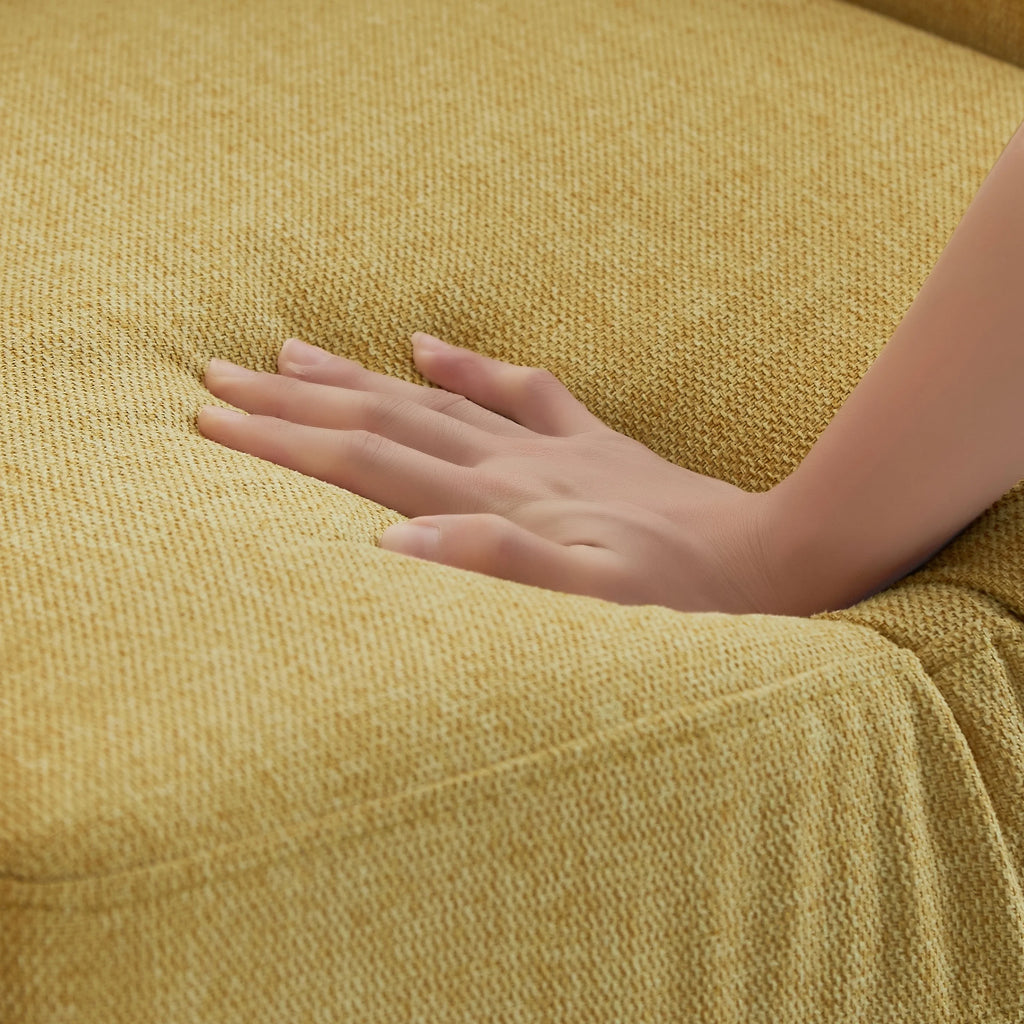 Light Yellow Upholstered Accent Chair U972650