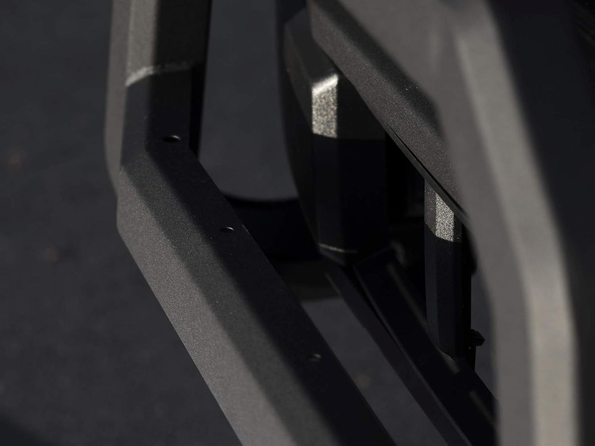 Matte Black Bull Bar with Aluminum Skid Plate I4048