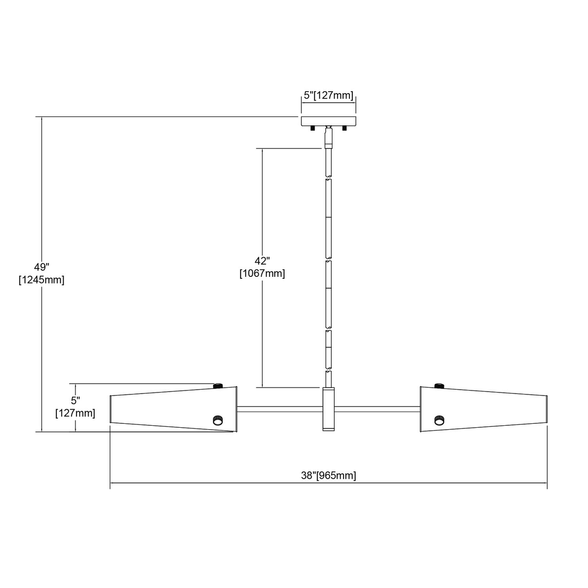 2-Light Island Satin Nickel Clear Glass F884388