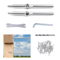 10Pair 3/16 T316 Cable Railing Kit Threaded Stud Hardware Y265