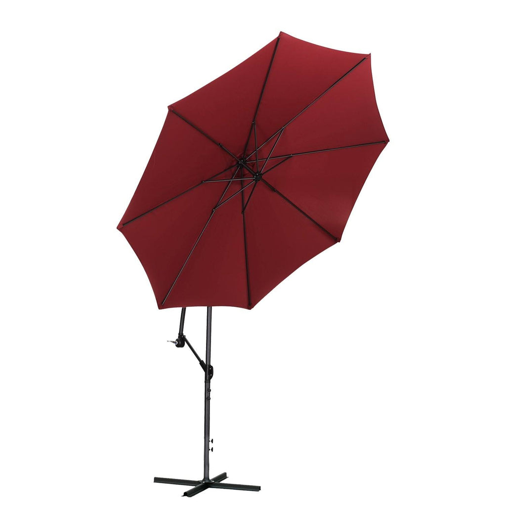 10ft Cantilever Patio Umbrella with Cross Base - Blue T307