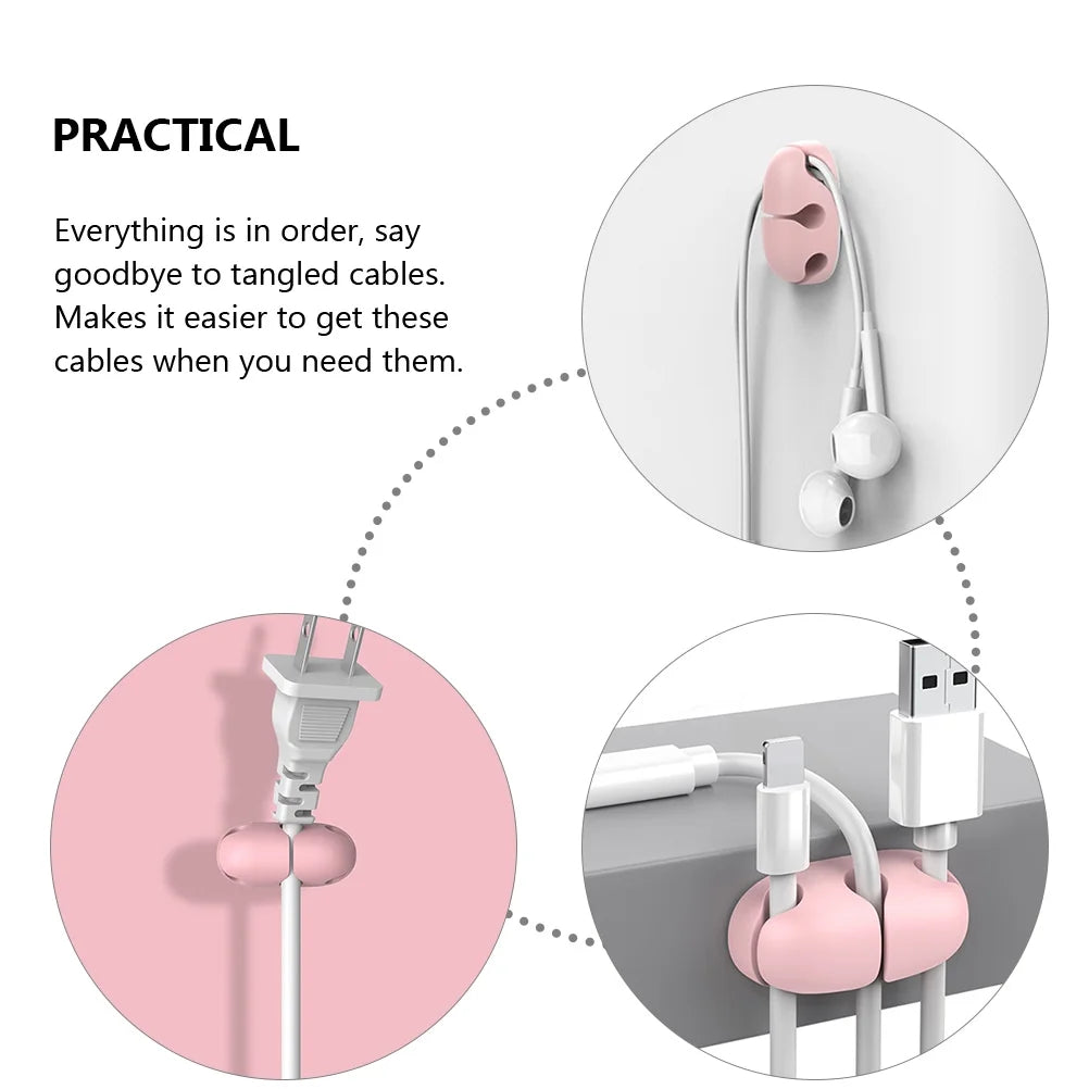 6 Pcs Self Adhesive Cord Clips M2111