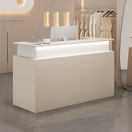 Lockable Wooden Reception Desk with Led Light X980