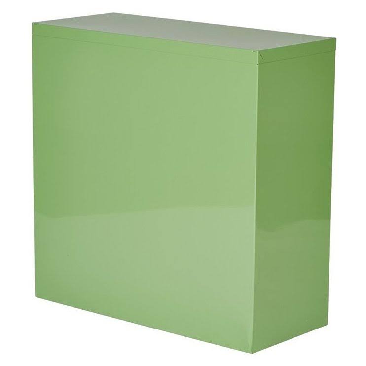 Green 2 Shelf Metal Bookcase G337