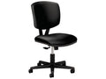 Black Leather Task Chair with Synchro-Tilt J147697