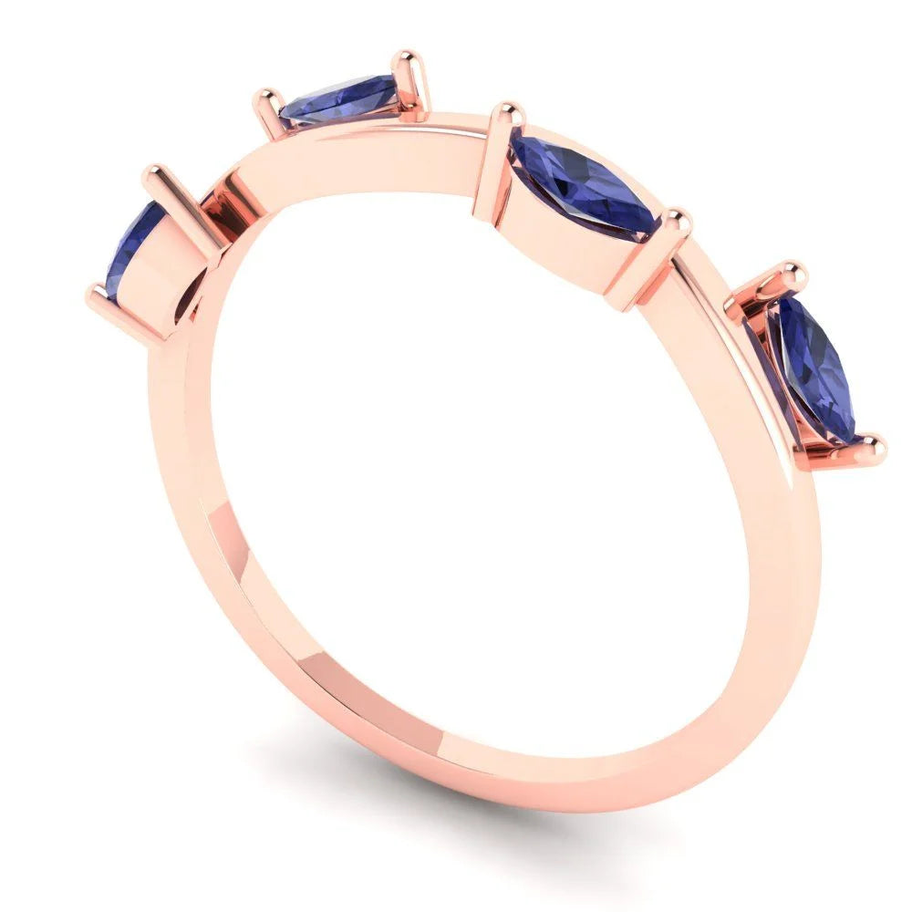 14k Rose Gold Stackable Band SZ 9.5 Z47742