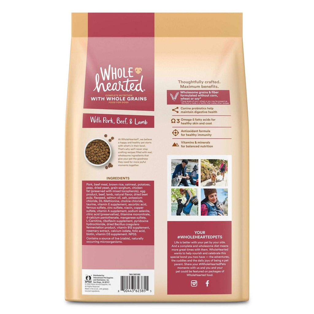 Whole Grains with Pork Beef & Lamb Dry Dog Food K6563