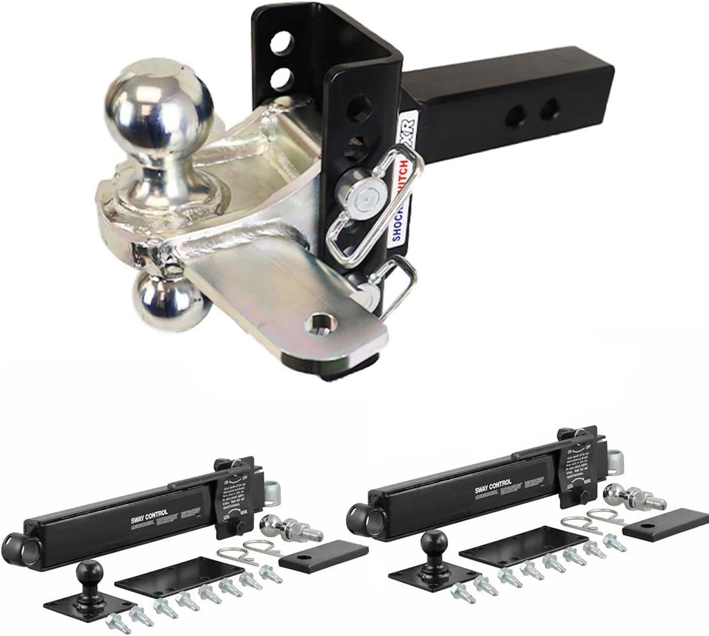 Adjustable Hitch Combo Ball & Sway Control Towing Kit L4890