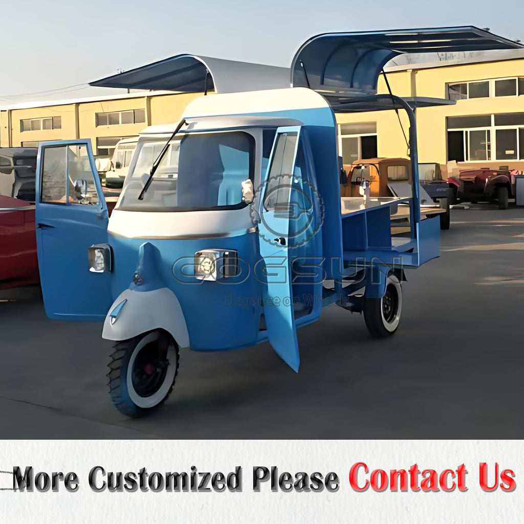 10.5FT Blue Food Trailer with 1 Compartment Sink Q946311