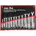 12pcs Flex-Head Combination Wrench Ratcheting Set R755