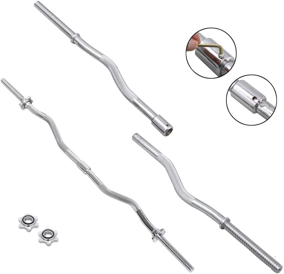 Olympic Bar Barbell Set Adjustable Weight Plates K7531