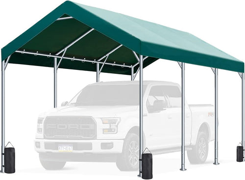 10 x 20 ft Heavy Duty Carport Canopy Beige B923
