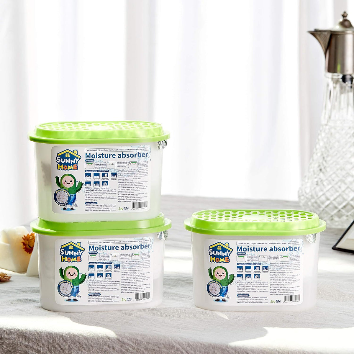 Moisture Absorber 24 Packs 9.17oz Unscented Dehumidifier N472019