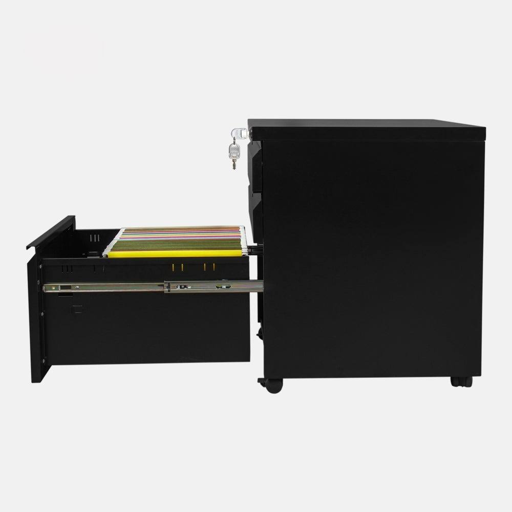 White 3-Drawer File Cabinet Storage Cabinet Q51872