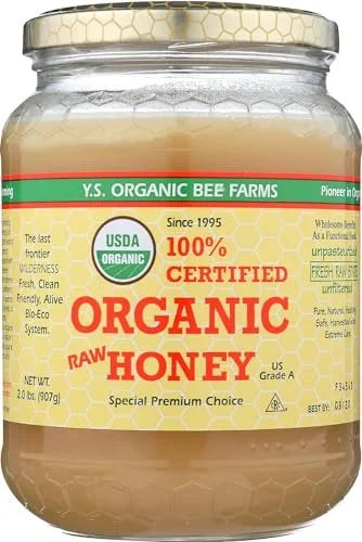 Certified Organic Raw Honey 32oz Pack of 2 S963