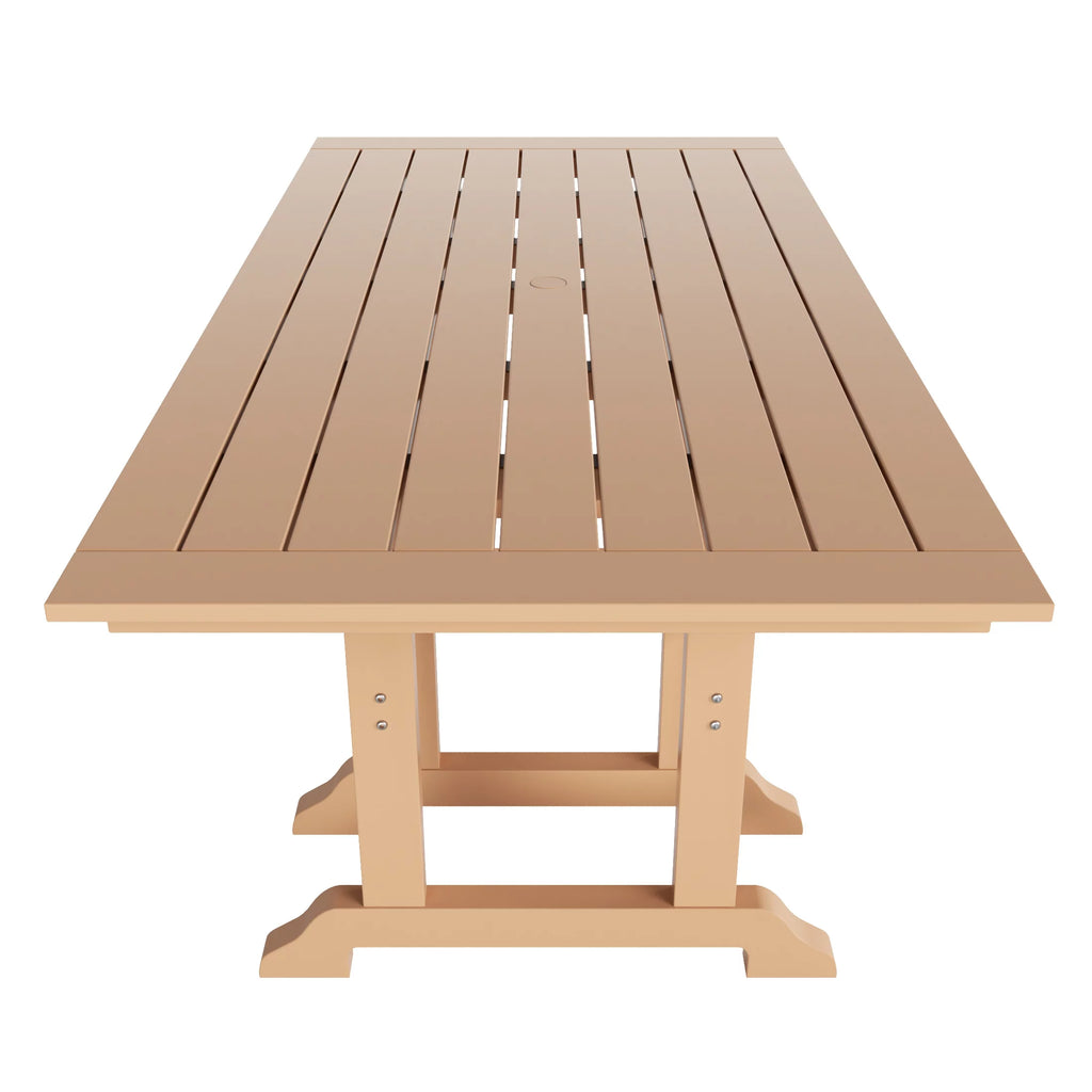 All Weather Poly Lumber Outdoor Dining Set for 6 S14244