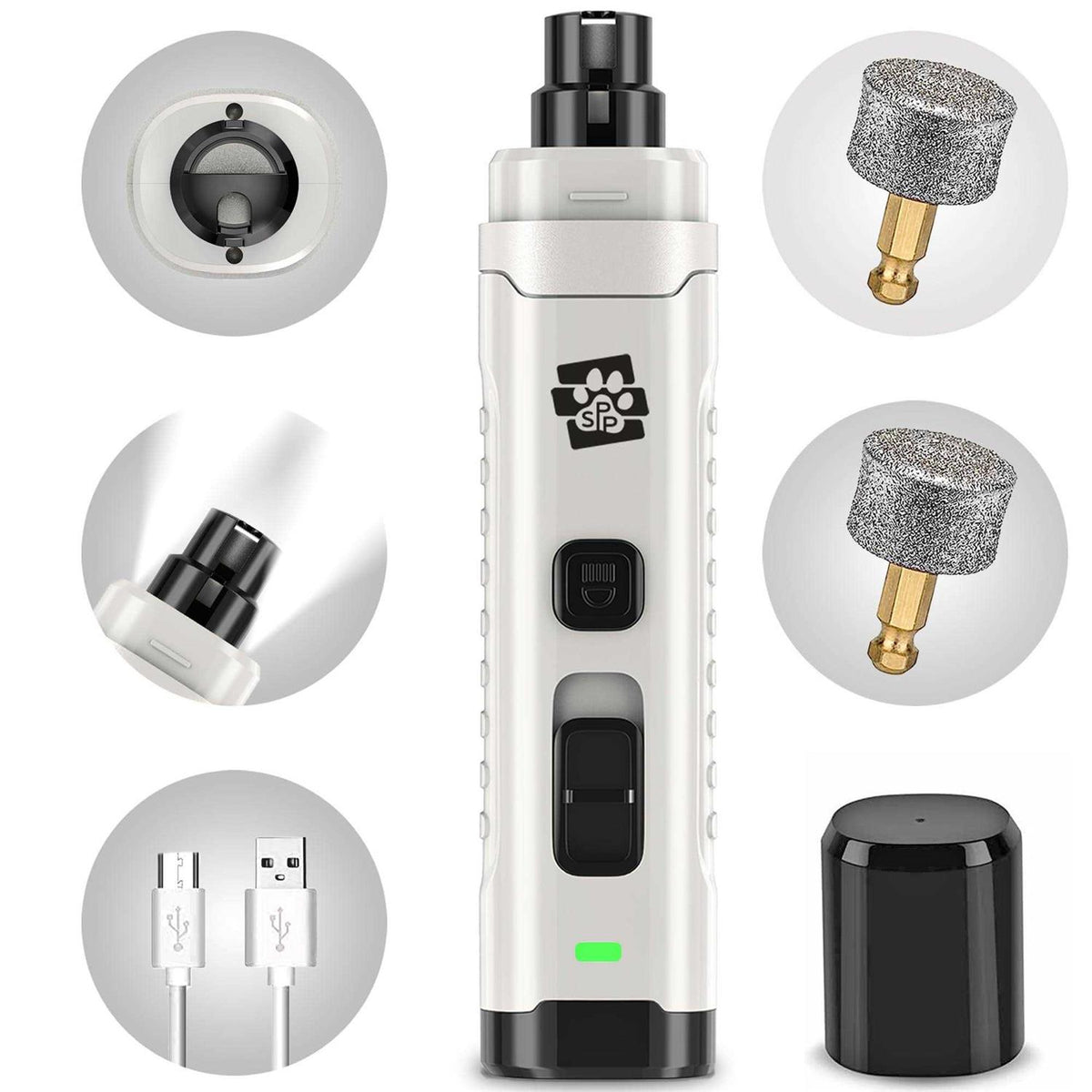 Dog Nail Grinder with 2 LED Lights R396