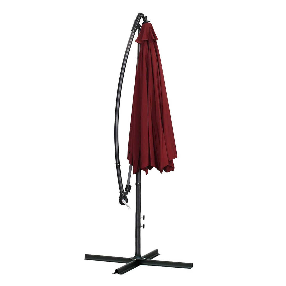 10ft Cantilever Patio Umbrella with Cross Base - Blue T307