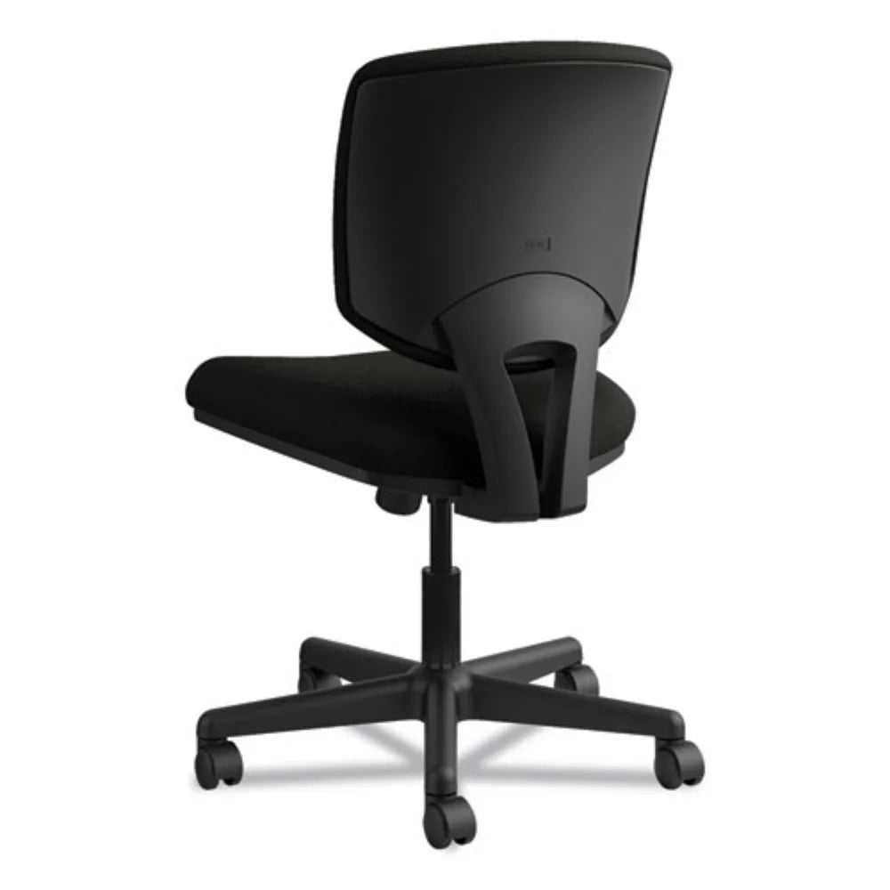 Black Leather Task Chair with Synchro-Tilt J147697