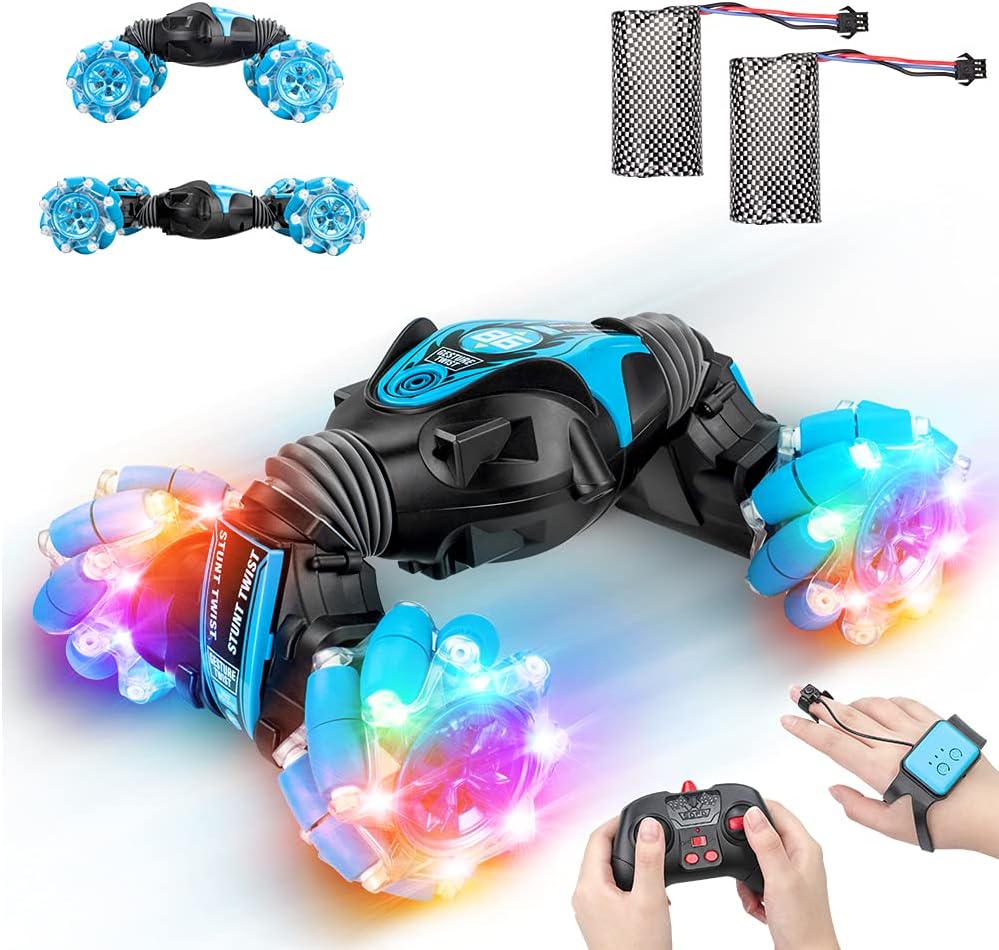 Blue Remote Control Stunt Car D534669