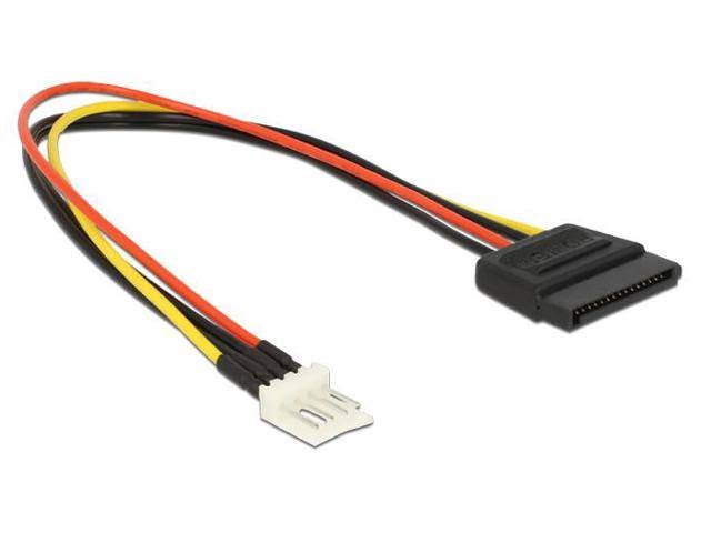 SATA 15Pin Male to Floppy 4 Power Cable U22153