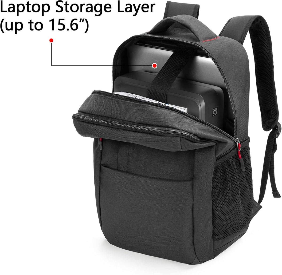 Portable Printer Carrying Case with Laptop Layer W3972