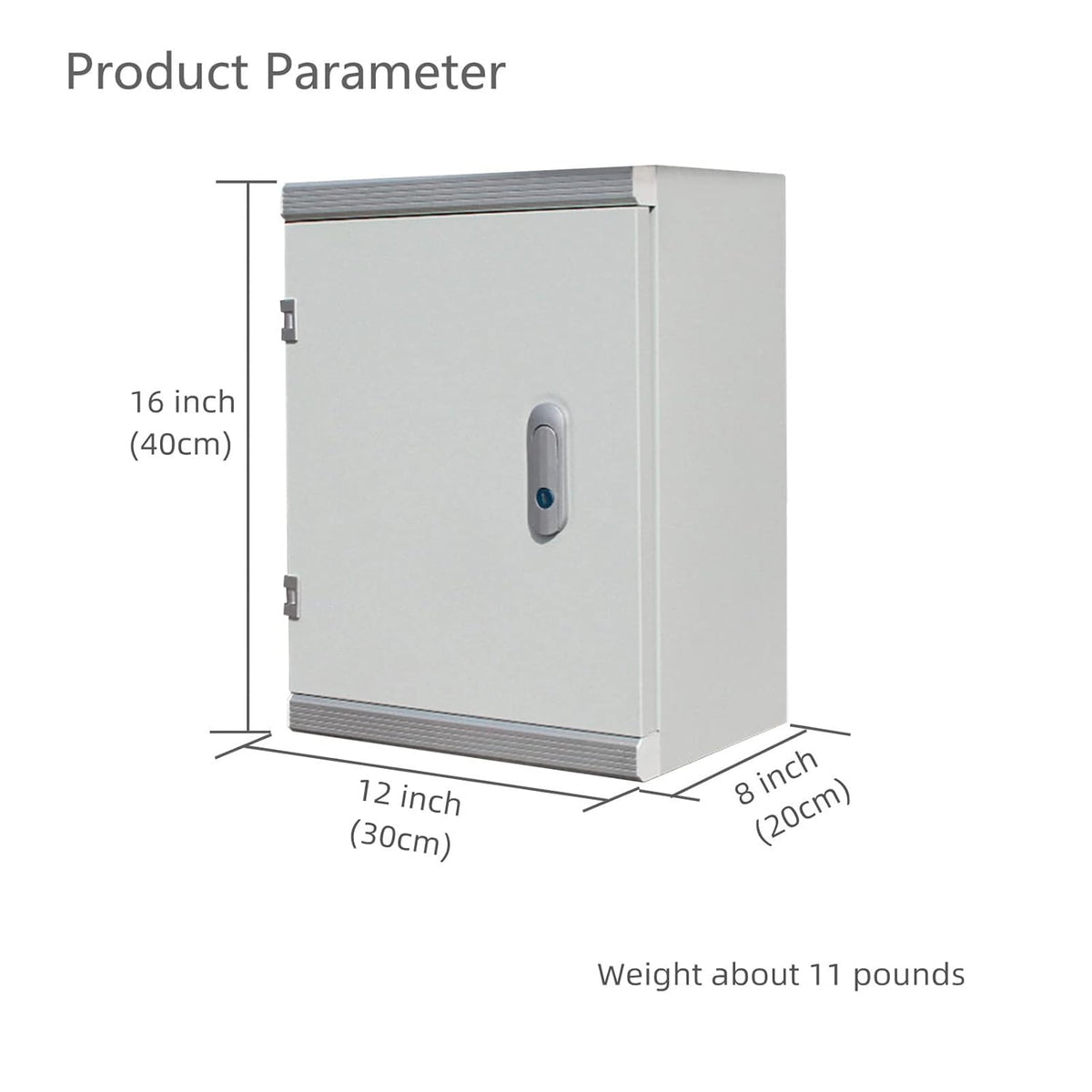 Cold Rolled Steel Electrical Box 16x12x8 Inches N6691