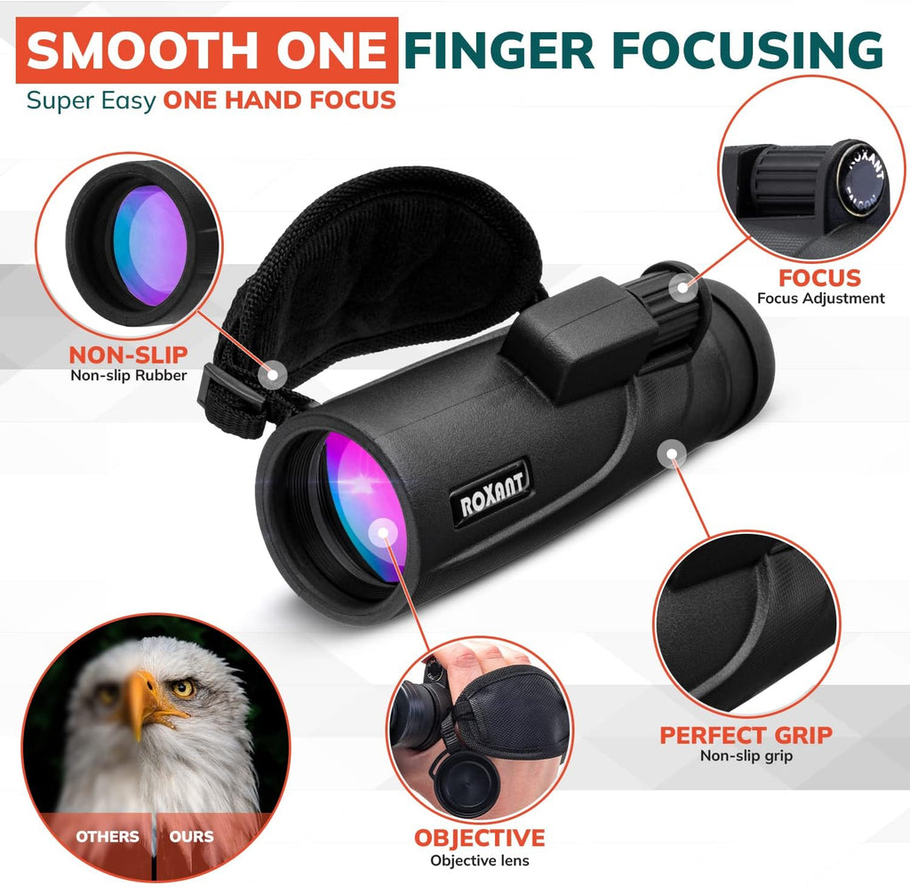 10x42 High Definition BAK4 Prism Monocular Telescope M482