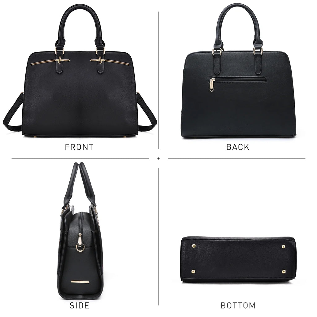Women Satchel Handbags Shoulder Purses Totes Top Handle Bags With Matching Wallet W42787