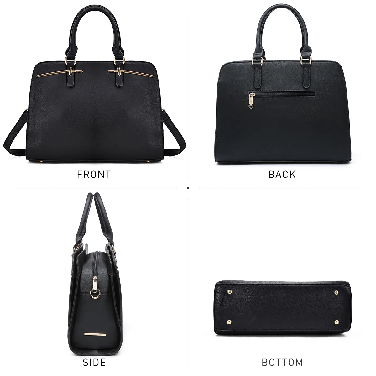 Women Satchel Handbags Shoulder Purses Totes Top Handle Bags With Matching Wallet W42787