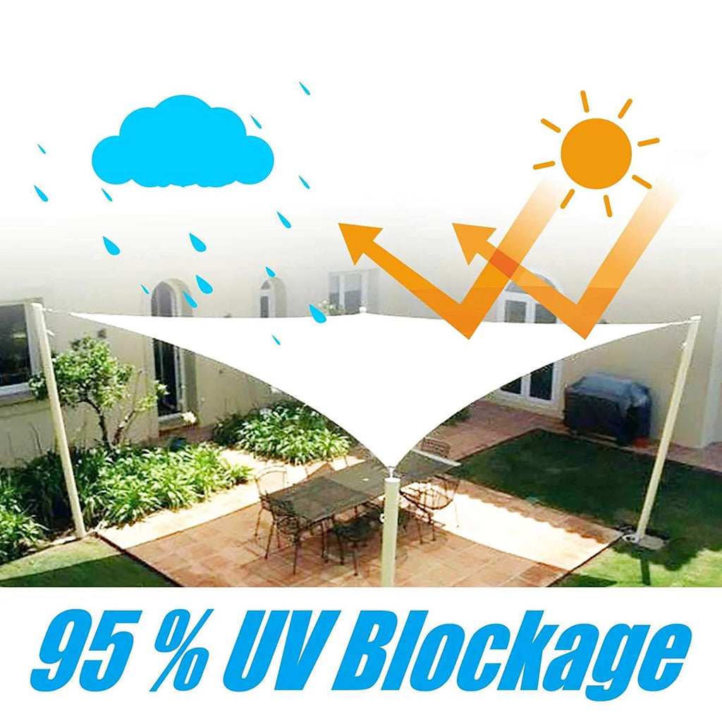 9.5' x 9.5' Beige Square Waterproof Sun Shade Sail V115657