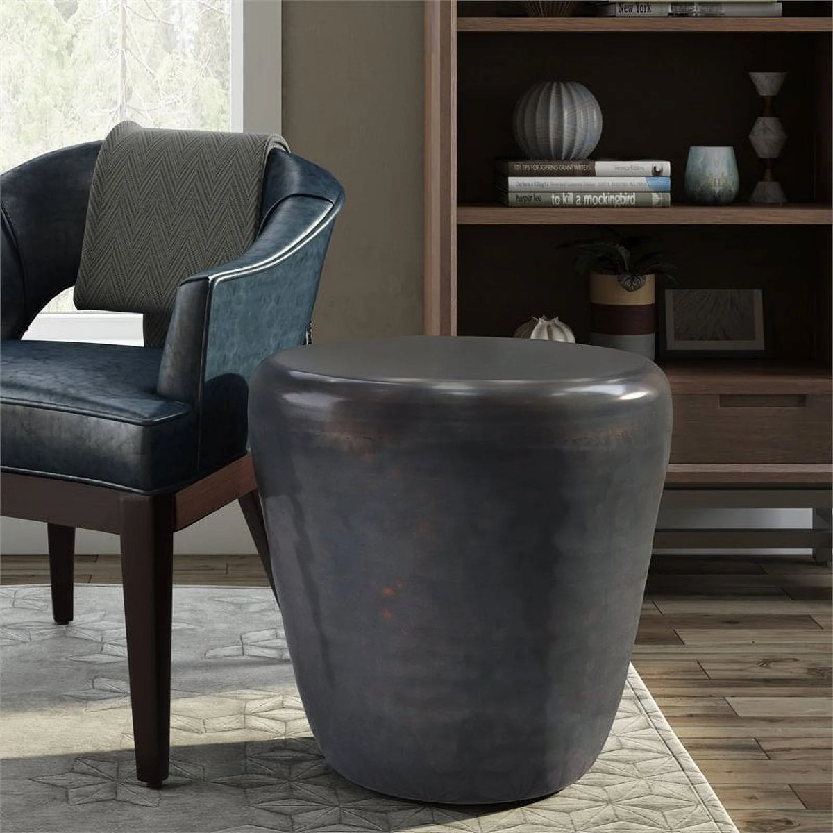 20" Metal Accent Side Table H525084