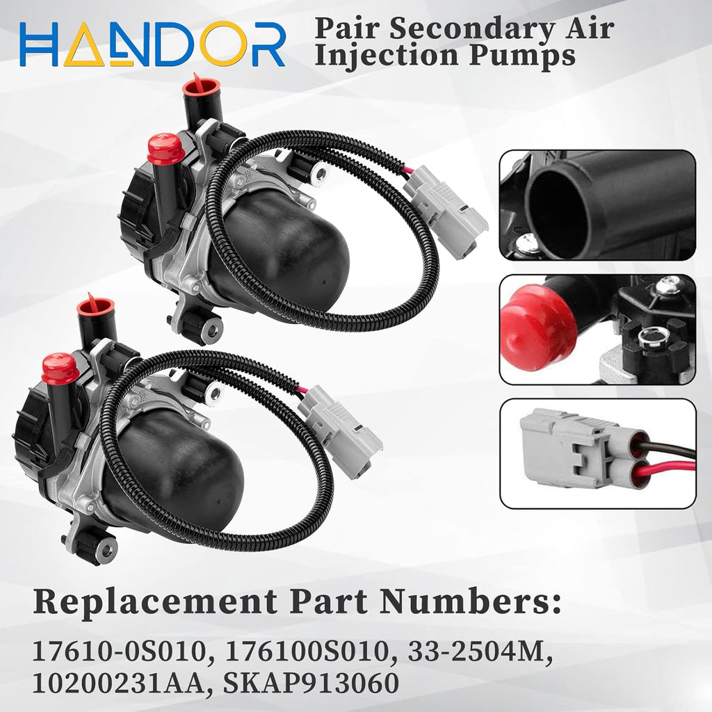 Pair Secondary Air Injection Pump for Lexus LX570 Toyota Land Cruiser Sequoia Tundra 4.6L 4.7L 5.7L V8 M6067
