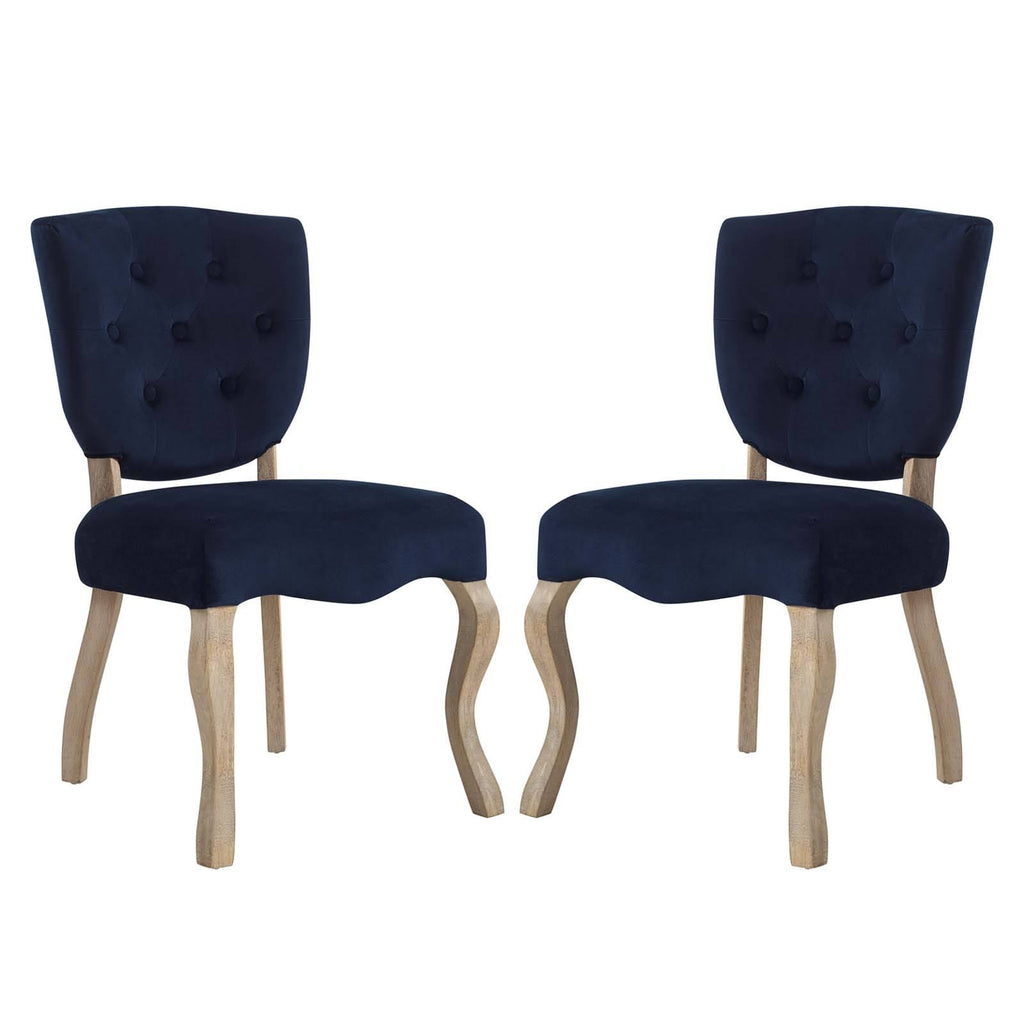 Midnight Blue Dining Side Chair Set of 2 W45083