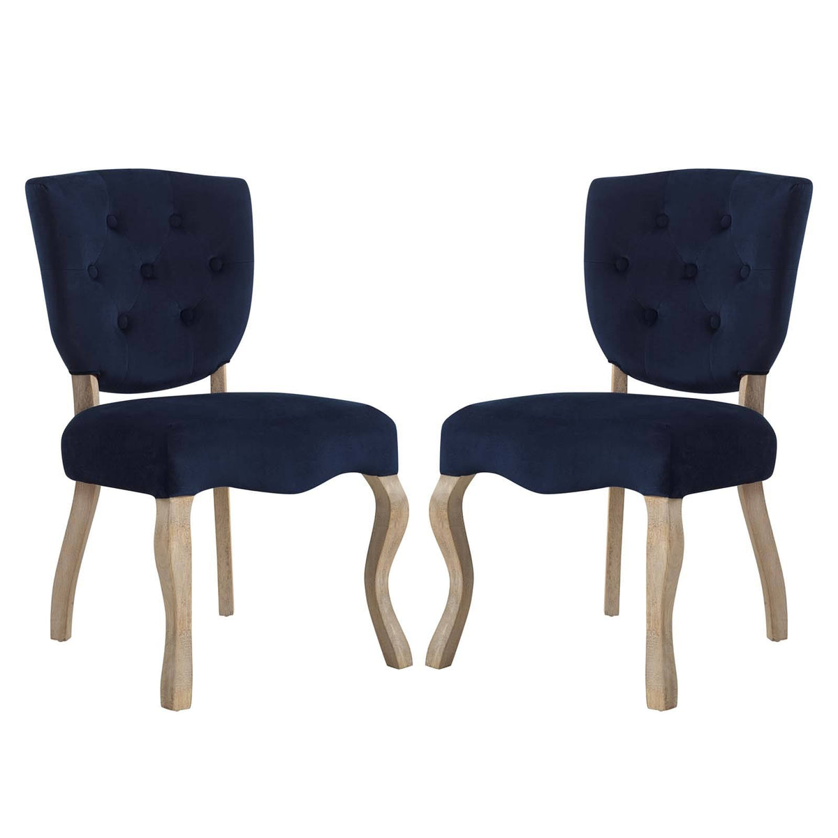 Midnight Blue Dining Side Chair Set of 2 W45083
