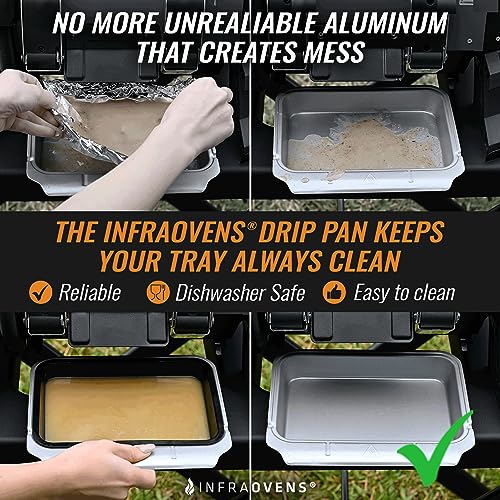Set of Two Reusable Silicone Trays for Outdoor Grill R3346
