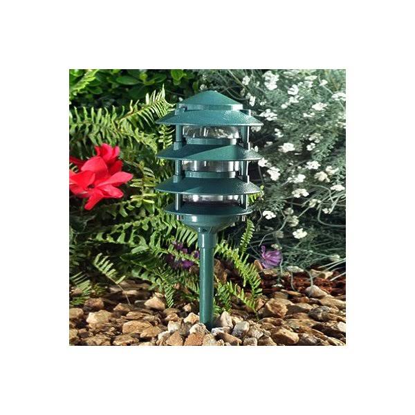 Cast Aluminum Four Tier Pagoda Light V38128