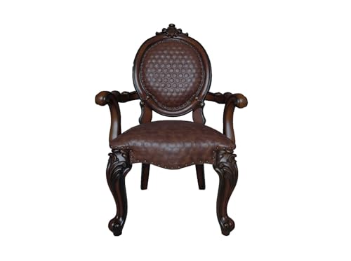 9pc Formal Dining Table Set with 6 Side Chairs and 2 Arm Chairs Z128