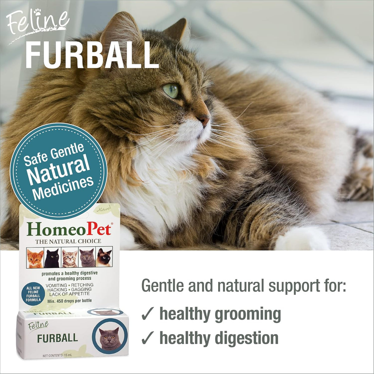15 Milliliters Feline Furball Medicine J2185
