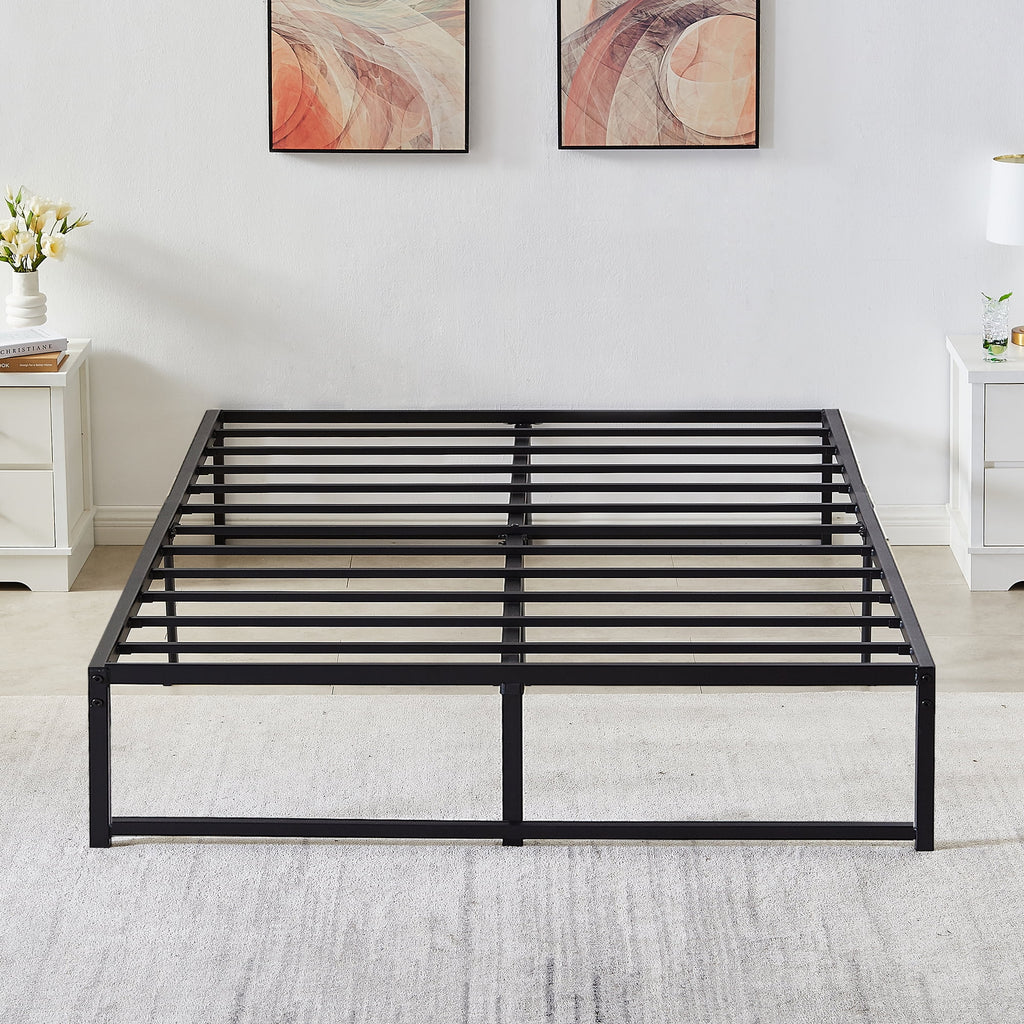 Black Full Size Metal Platform Bed Frame F1898
