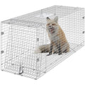 24" x 8" x 8" Galvanized Iron Folding Animal Trap D65286