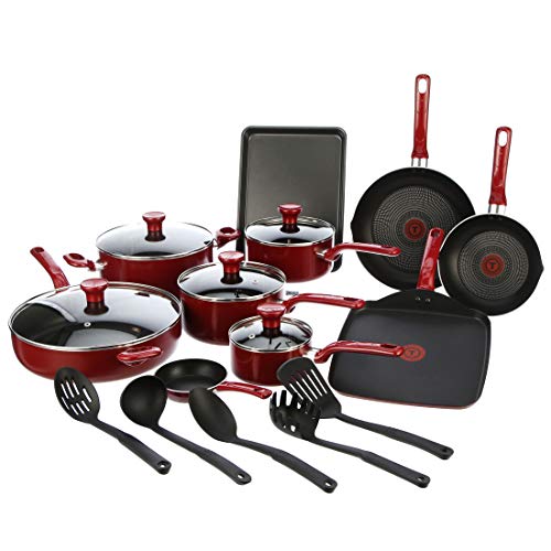 20-Piece Black Dishwasher Safe Cookware Set R58392