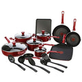 20-Piece Black Dishwasher Safe Cookware Set R58392