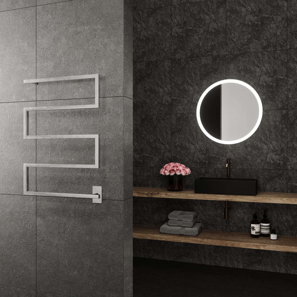 Wall Mounted Electric Towel Warmer in Chrome S8049