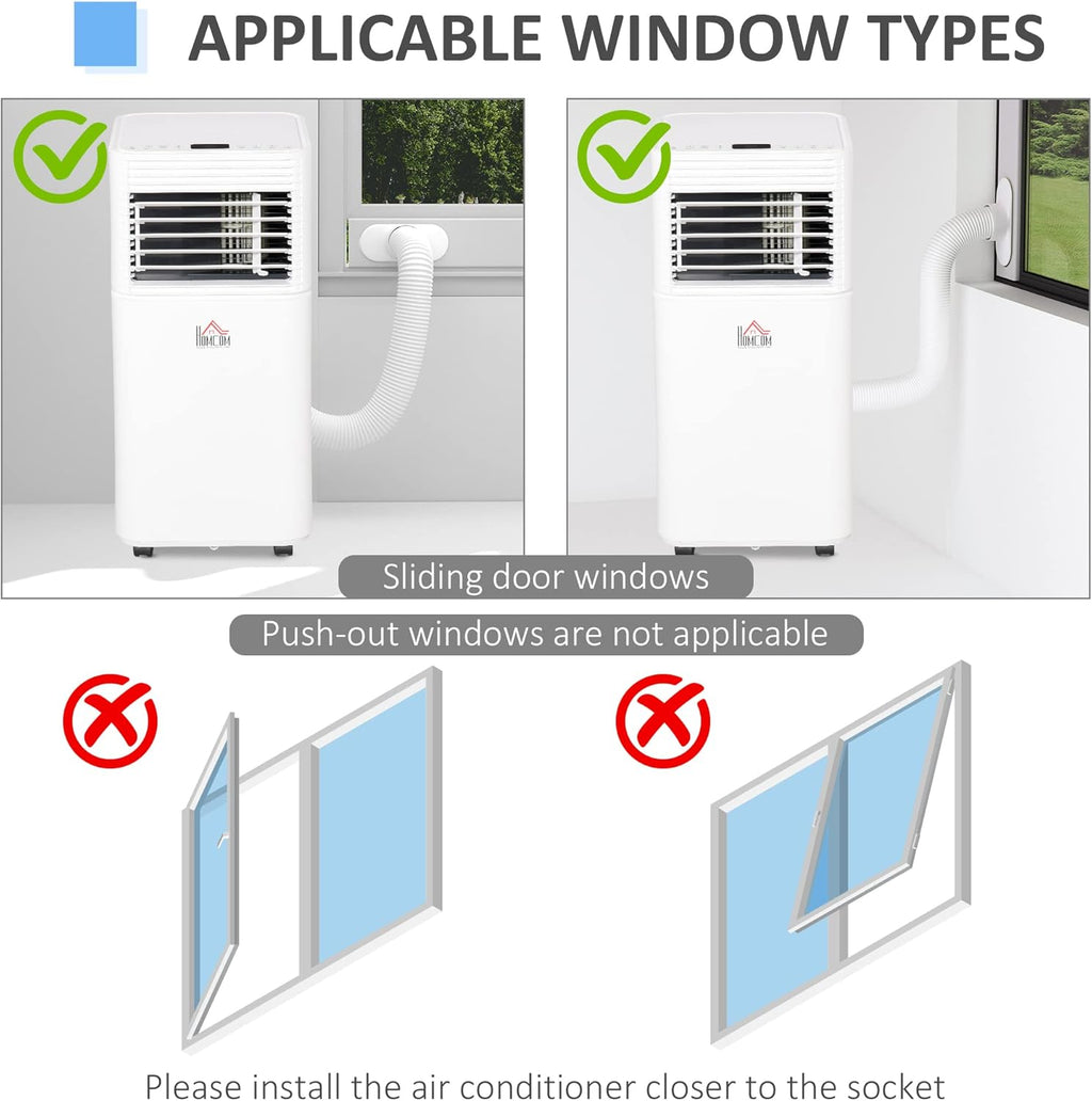 White Mobile Portable Air Conditioner with Remote Control U244