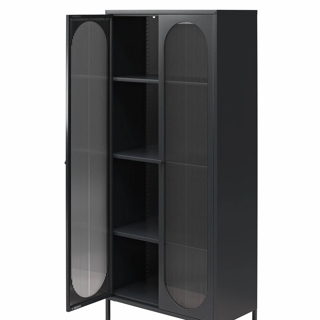 2-Door Accent Cabinet with Fluted Glass L269699