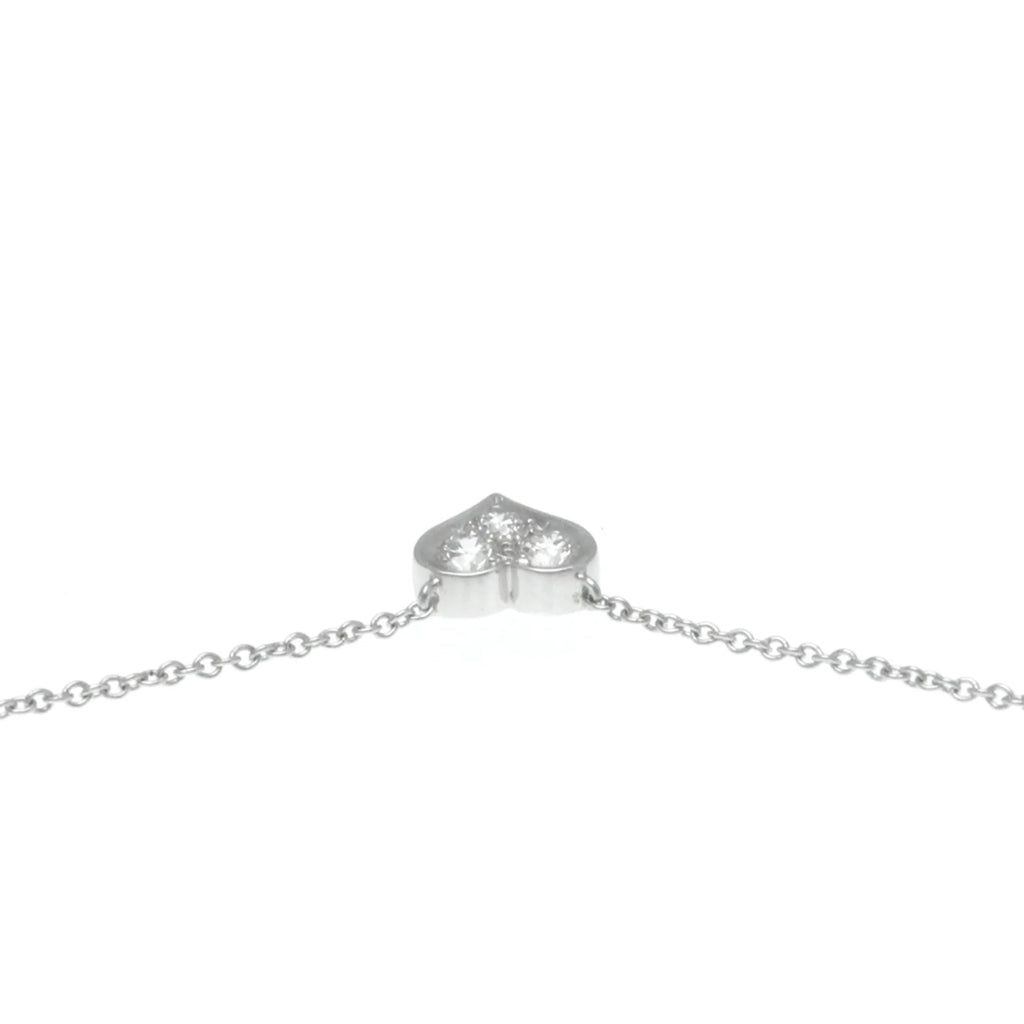 Platinum Diamond Heart Necklace R621917