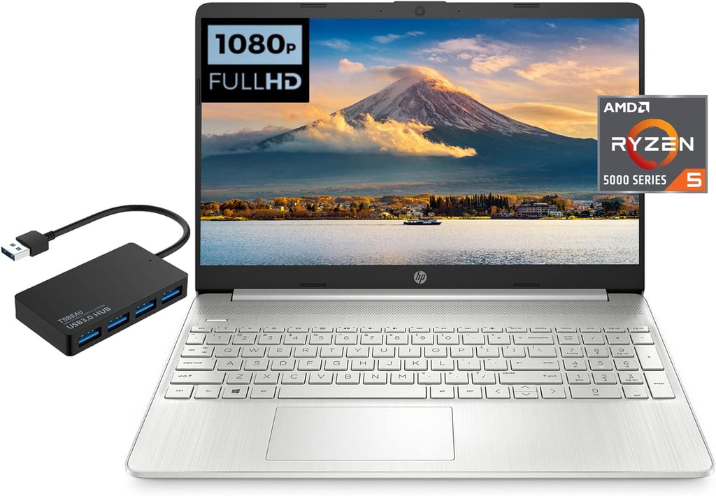 15.6" FHD Laptop, AMD Ryzen 5, 8GB RAM, 1TB SSD, Windows 10 Home, Silver R82306