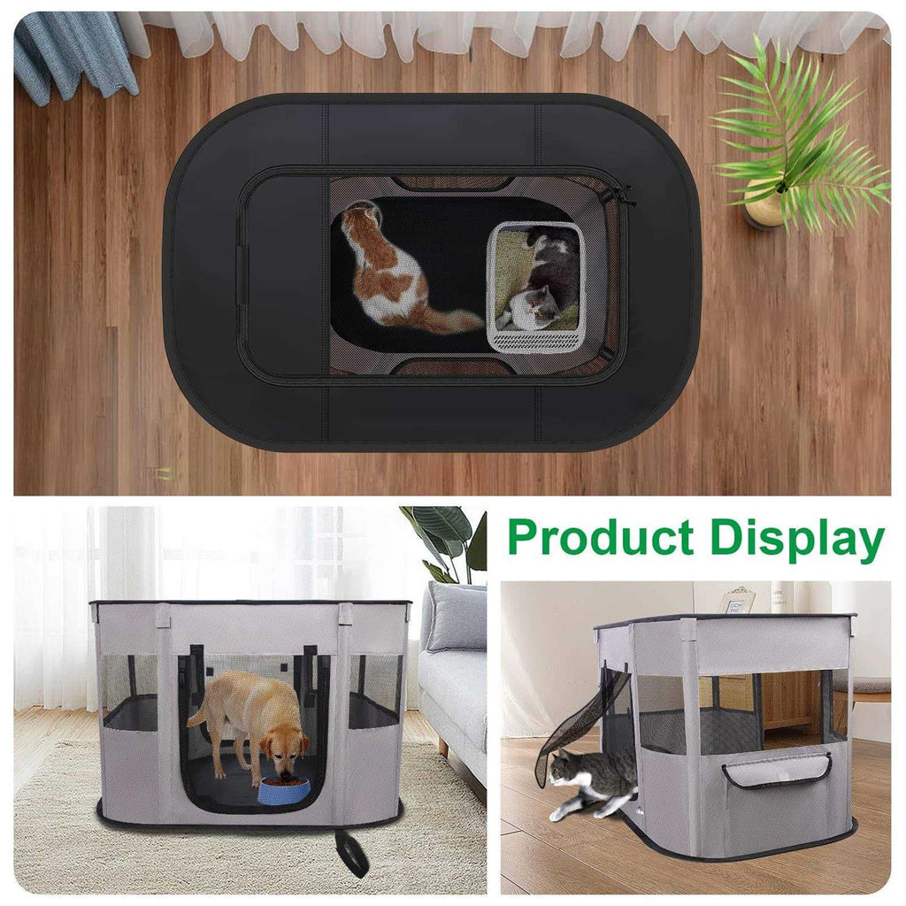 Portable Pet Playpen Collapsible Kennel W499327