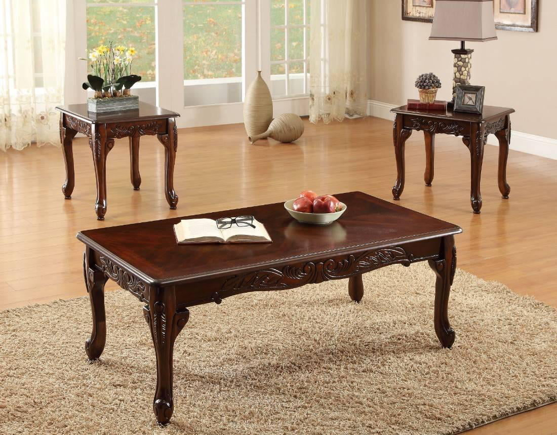 Purple & Dark Cherry 5pcs Living Room Set E135